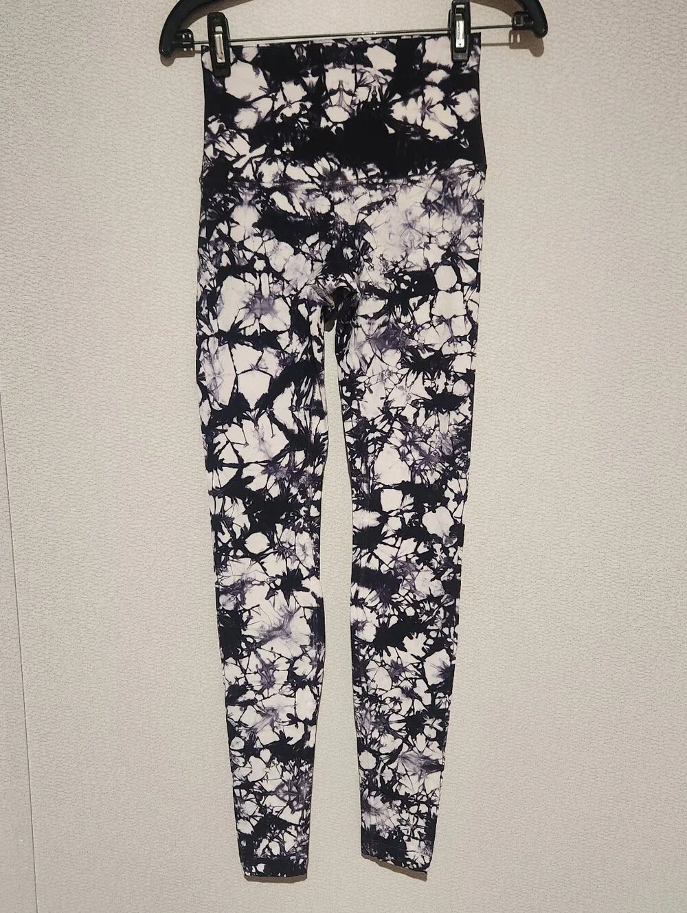 Lululemon Wunder Under High Rise Leggings Dual Shibori Antique White Baltic Gray